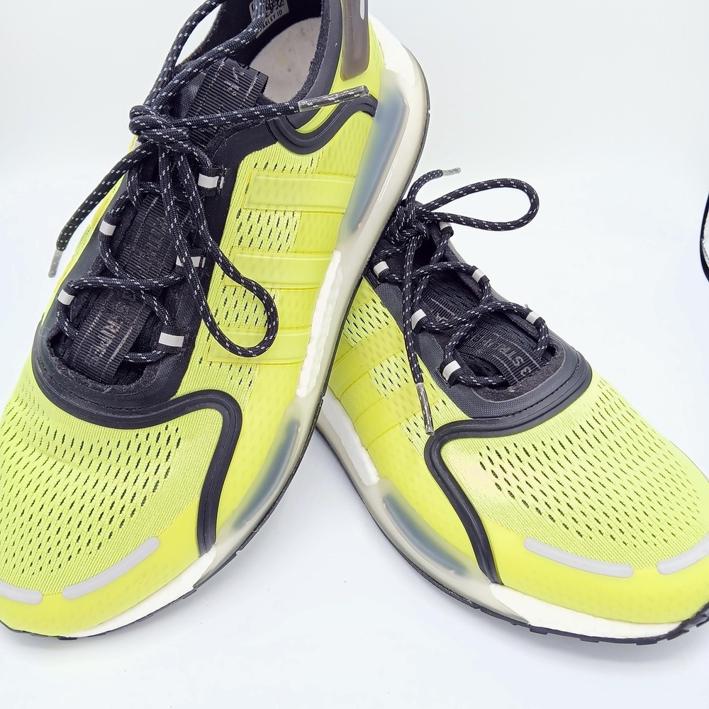 Adidas NMD V3 Shoes Mens Size 12 Neon Yellow Volt Black Boost Running Sneakers